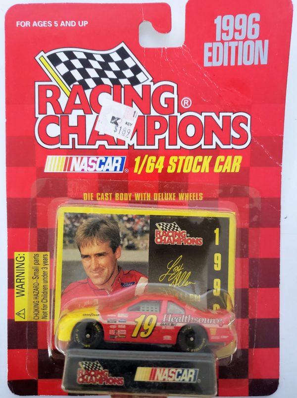 NASCAR #19 Loy Allen Healthsource Ford Thunderbird 1996 Racing Champions 1:64 Scale Diecast