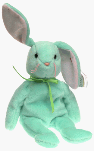 Ty Beanie Baby Hippity - Easter Mint Green Bunny Rabbit