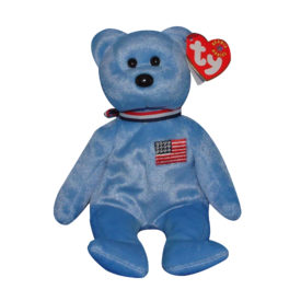 Ty Beanie Baby - America the September 11 Commemorative Bear Blue Version