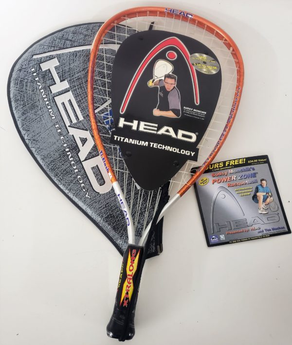 Head Ti.flash XL Titanium Racquetball Racquet Racket 3 5/8 With Case