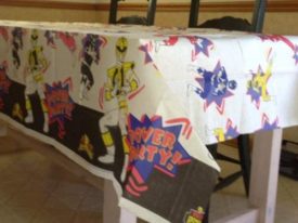 Power Rangers Vintage 1995 'Mighty Morphin' Paper Table Cover