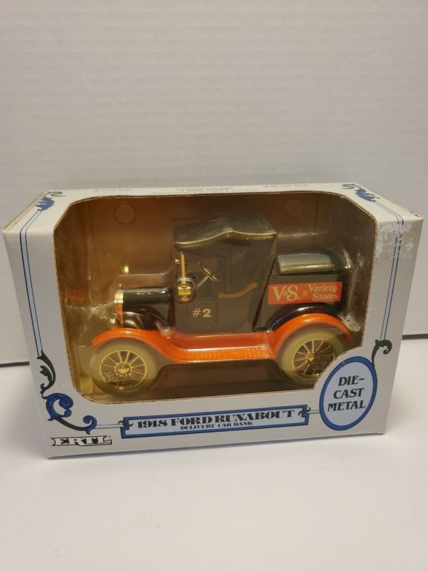 Ertl Ford 1918 Runabout V&S Variety Stores Delivery Bank 1:25 Scale Die Cast