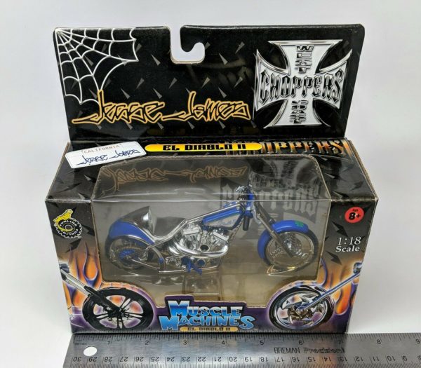 Muscle Machines West Coast Choppers Jesse James El Diablo II Motorcycle 1:18