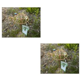 2-Pack: Outdoor Garden Copper Colored Turtle Spinner & Trellis Yard Art No. 715