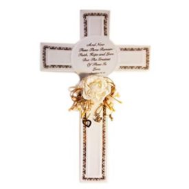 1994 Roman Inc Wedding Wall Cross Hope, Faith & Love 1 Corinthians 13:13