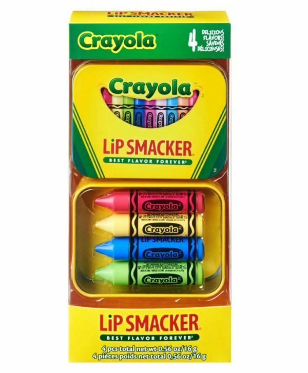 Lip Smacker Crayola Lip Balm In Tin 4 Flavors