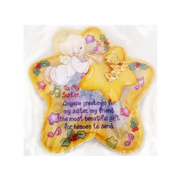 Precious Moments To My Sister Guardian Angel Pin