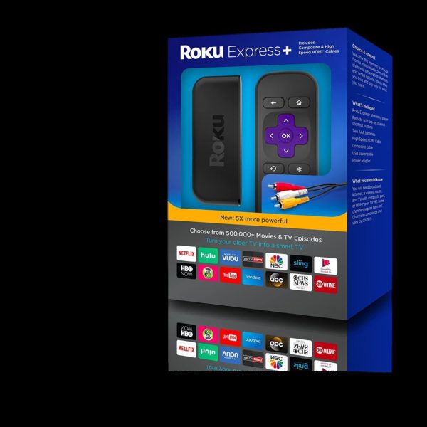 Roku Express+ HD 1080p Digital Streaming Media Player, 3910RW