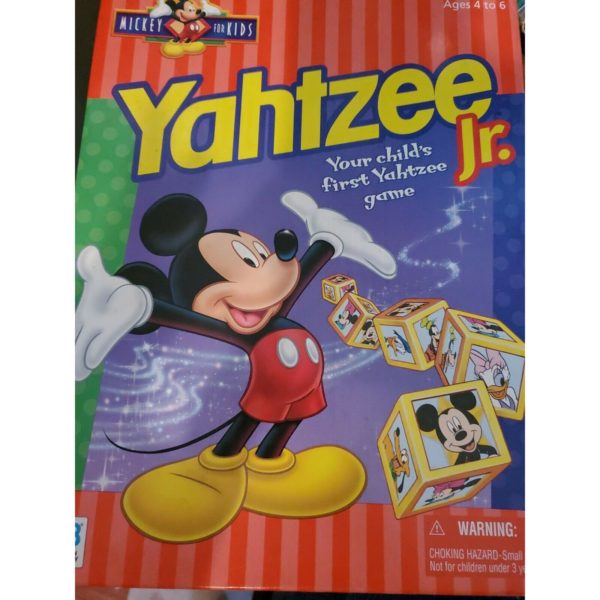 Yahtzee Jr. Disney Mickey Mouse Milton Bradley 1998