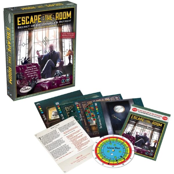 ThinkFun Escape the Room Secret of Dr. Gravely's Retreat - An Escape Room Experience in a Box For Age 13 and Up