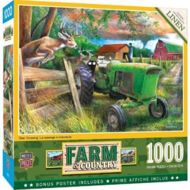MasterPieces Farm Country 1000 Puzzles Collection - Deer Crossing 1000 Piece Jigsaw Puzzle