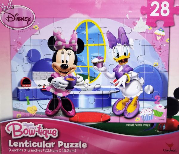 Disney Bowtique 28 Piece Lenticular Puzzle - Minnie & Daisy In the Kitchen