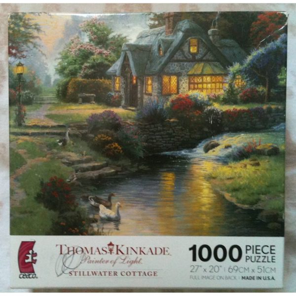 Thomas Kinkade Painter of Light Stillwater Cottage 1000 Piece Jigsaw Puzzle