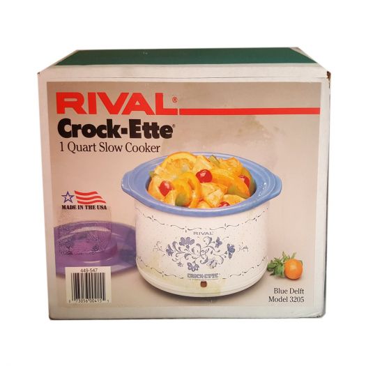 Vintage Rival Crock-ette 1 Quart Stoneware Slow Cooker Dips