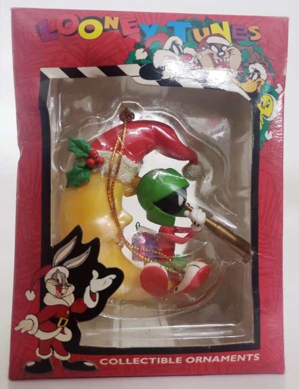 Looney Tunes Collectible Ornament - Marvin The Martian On The Moon