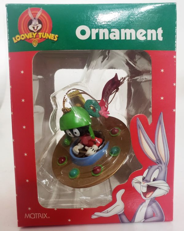 Looney Tunes Collectible Ornament - Marvin The Martian In Flying Saucer Spaceship