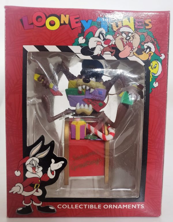 Looney Tunes Collectible Ornament - Taz Eating Letters On Mailbox