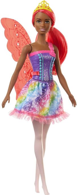 Barbie Dreamtopia Fairy Doll, 12-inch, with Pink Hair, Light Pink Legs & Wings