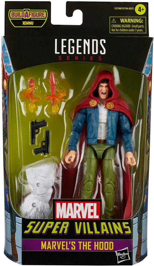 Marvel Hasbro Legends Series 6-inch Collectible Action The Hood Figure, Includes 4 Accessories and 1 Build-A-Figure Part