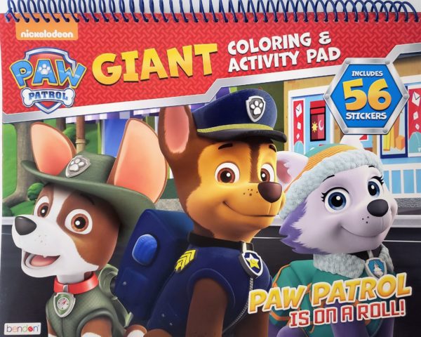 Paw Patrol Giant Coloring & Activity Pad + 56 Stickers