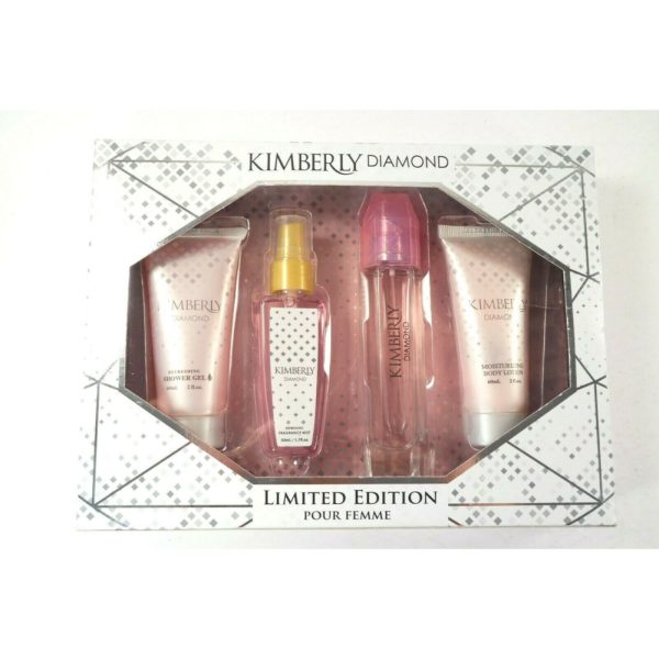 Kimberly Diamond Limited Edition Gift Set - Fragrance Mist, Eau De Parfum Spray, Shower Gel, Lotion
