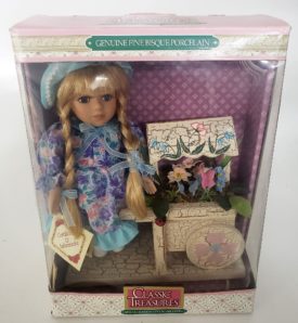 Classic Treasure Special Edition Collectible Doll - Flower Girl With Flower Cart