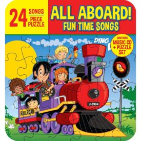 All Aboard! Fun Time Children's' Songs (Includes 24 Piece Puzzle in Collector's Tin)