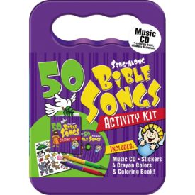 50 Bible Songs Children's' Music CD & Activity Kit