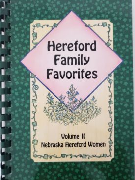 Hereford Family Favorites Vol 2 Cookbook Nebraska Hereford Women (Plastic-comb Paperback)