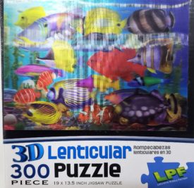 LPF 3D Lenticular Puzzle Colorful Reef Fish 300 Piece