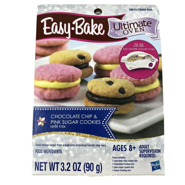 Easy-Bake Ultimate Oven Chocolate Chip & Pink Sugar Cookie Refill Mix 1 Pack
