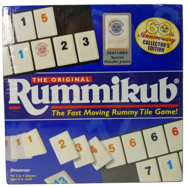 Rummikub Rummy Tile Game 60th Anniversary Collectors Edition Feat. Metallic Jokers