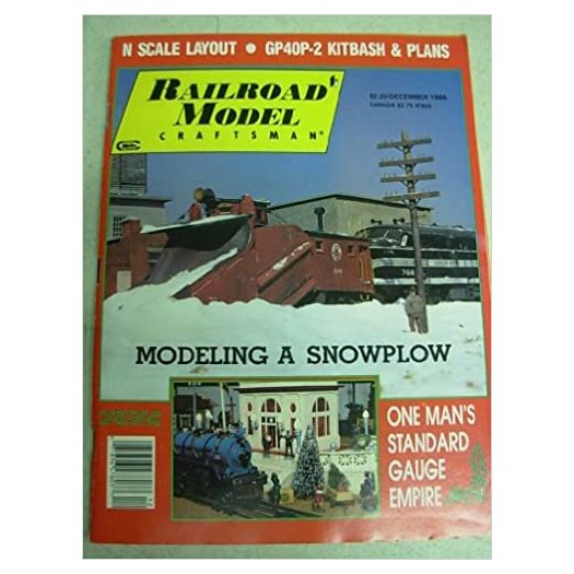 Railroad Model Craftsman Magazine, December 1986 - Vol 55 No. 7 (Collectible Single Back Issue Magazine)