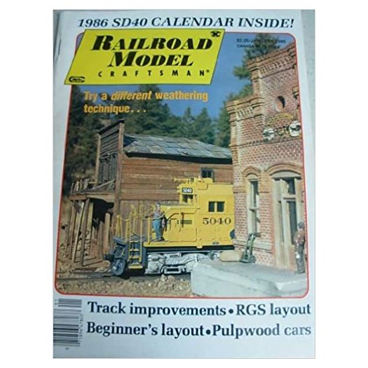 Railroad Model Craftsman Magazine, January 1986 - Vol 54 No. 8 (Collectible Single Back Issue Magazine)