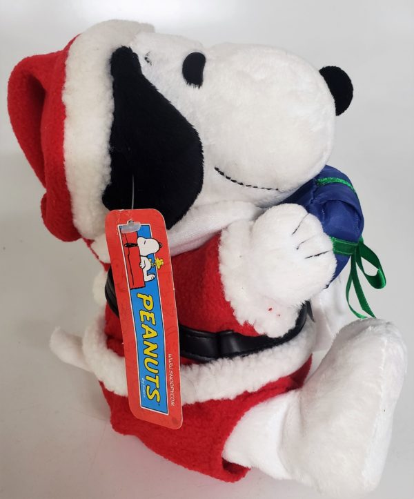 Peanuts Holiday Snoopy Musical Plush Toy 8" Moves & Plays Santa Claus Is Coming To Town Tune