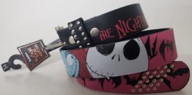 Tim Burton's The Nightmare Before Christmas Studded Leather Belt Size 34