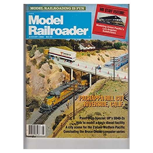 Model Railroader (August 1986)  - Vol 53 No. 8 (Collectible Single Back Issue Magazine)