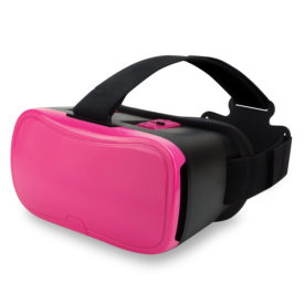 Onn Virtual Reality VR Smartphone Headset for Apple and Android (Pink)