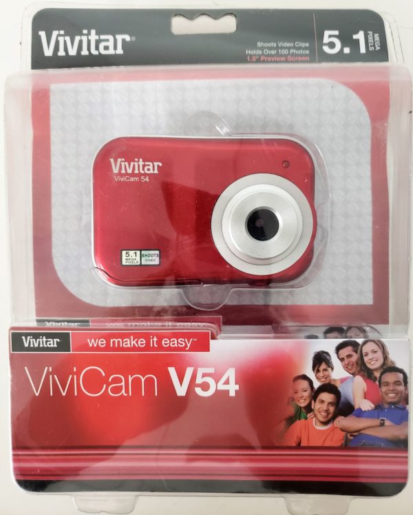 Vivitar ViviCam V54 Digital Camera 5.1 (Red)
