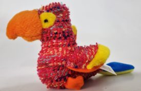 Russ Berrie Plush Red Parrot Loop Stitch 4"
