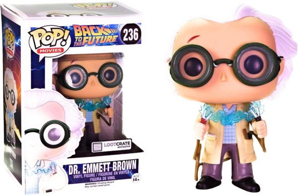 Funko Back to The Future Dr. Emmet Brown Lootcrate Exclusive Pop Vinyl