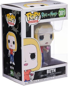 Funko Pop! Animation: Rick and Morty Beth with Wine Glass Collectible Figure