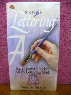 Ken Brown Teaches Brush Lettering (VHS Tape)