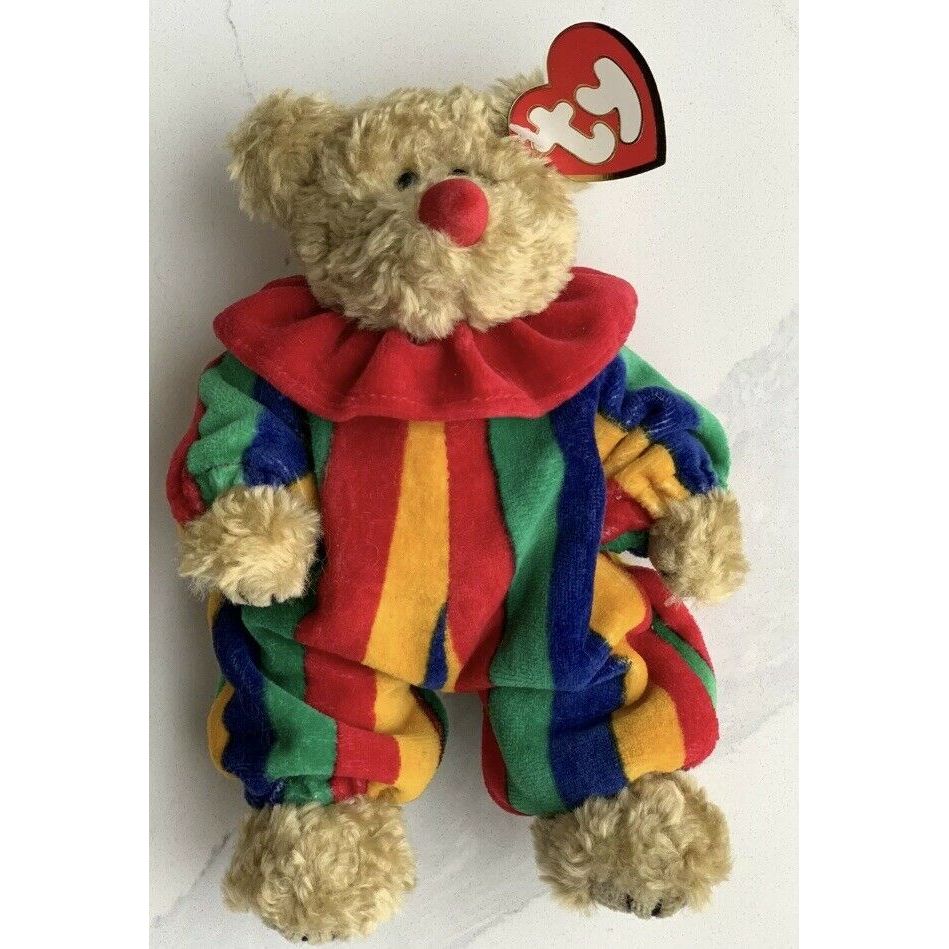 Vintage 1993 Ty Attic Treasures Collection Piccadilly Clown Bear 008421060696 for sale online 