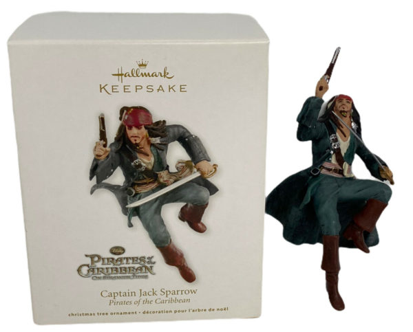 Hallmark Keepsake Ornament Disney Pirates Of The Caribbean Captain Jack Sparrow  QXD1007