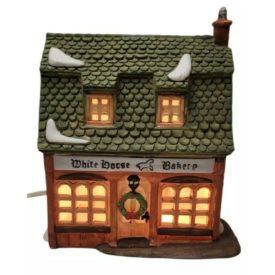 Dept 56 Heritage Dickens Village Lighted House - White Horse Bakery 5926-9