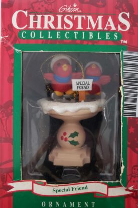 1995 Gibson Christmas Collectibles Special Friend Red Bird Cardinal Christmas Ornament