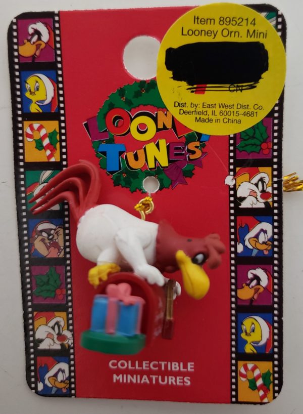 1997 Matrix Looney Tunes Miniature Ornament - Foghorn Leghorn Rooster Mailbox