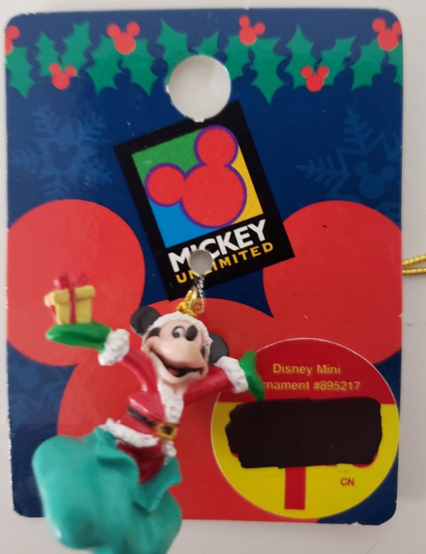 Enesco Mickey Unlimited Miniature Christmas Ornament - Mickey Mouse Santa Bag