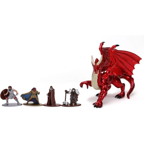 Jada Toys "Dungeons & Dragons 1.65"" Die-cast Metal Collectible Figures Deluxe 5-Pack Wave 1, Toys for Kids and Adults